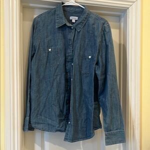 Blue Denim Button-Up Shirt